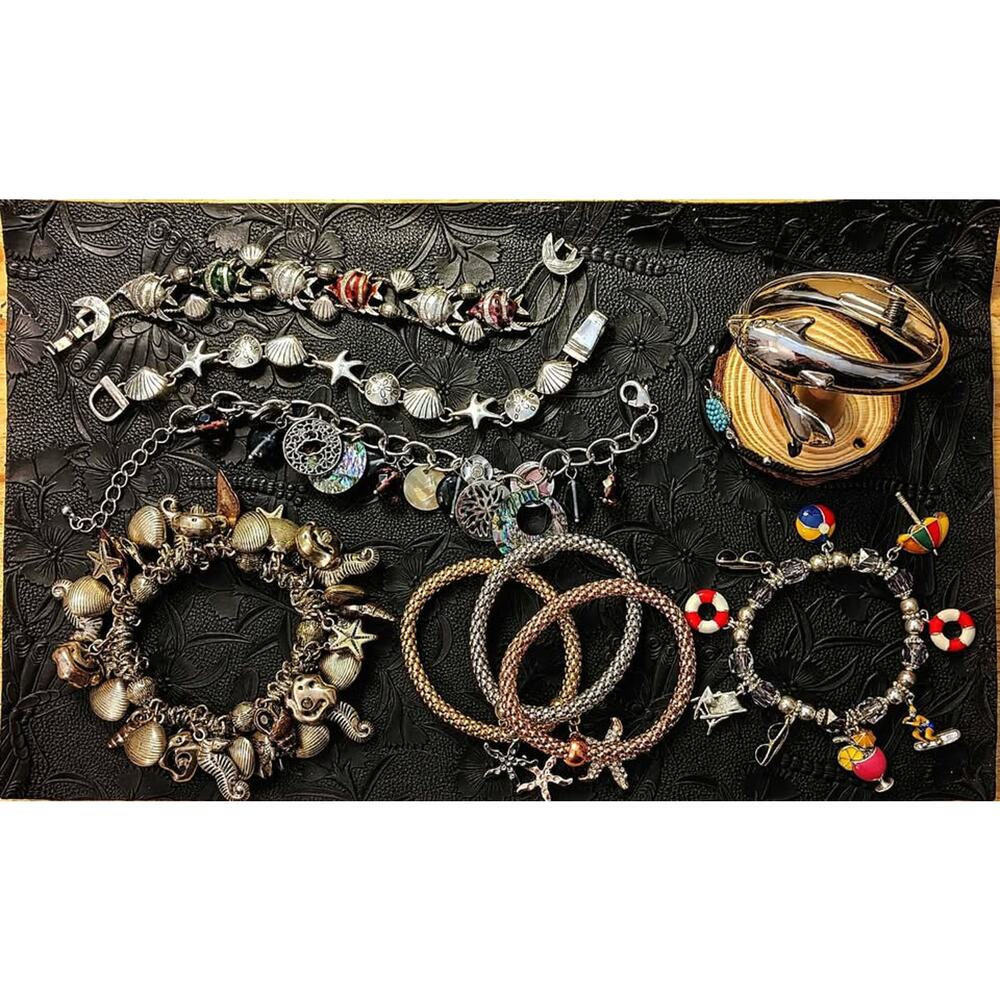 A WEEK AT THE BEACH! Ocean Theme Bracelet Lot